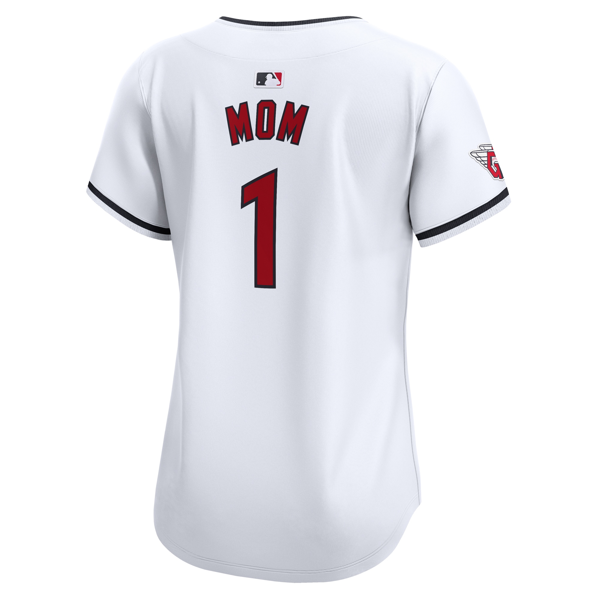 Cleveland Guardians White #1 Mom Home Limited MLB Jersey Women's
