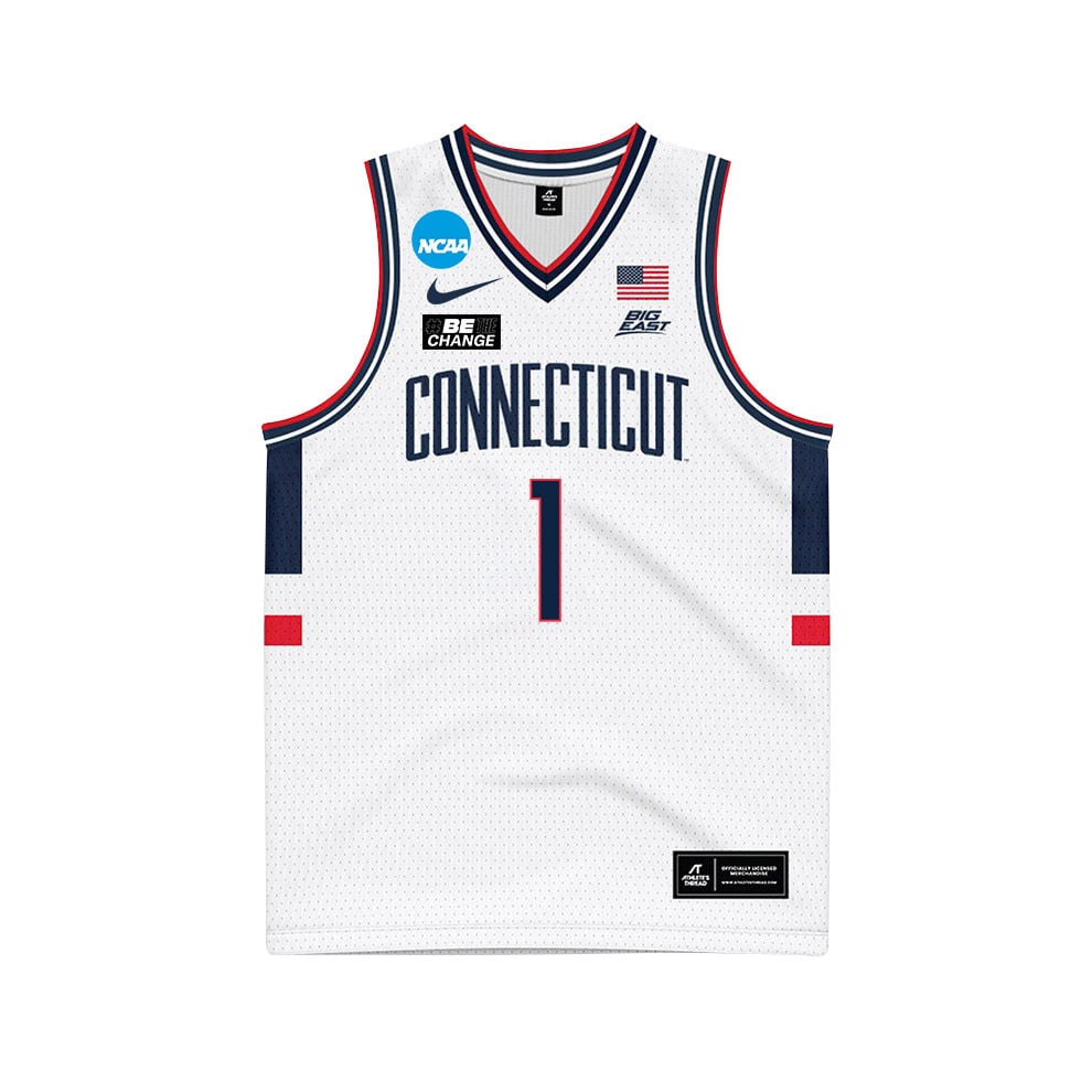 Solomon Ball 1 UConn Huskies 2024 White Unisex NCAA Jersey Unisex