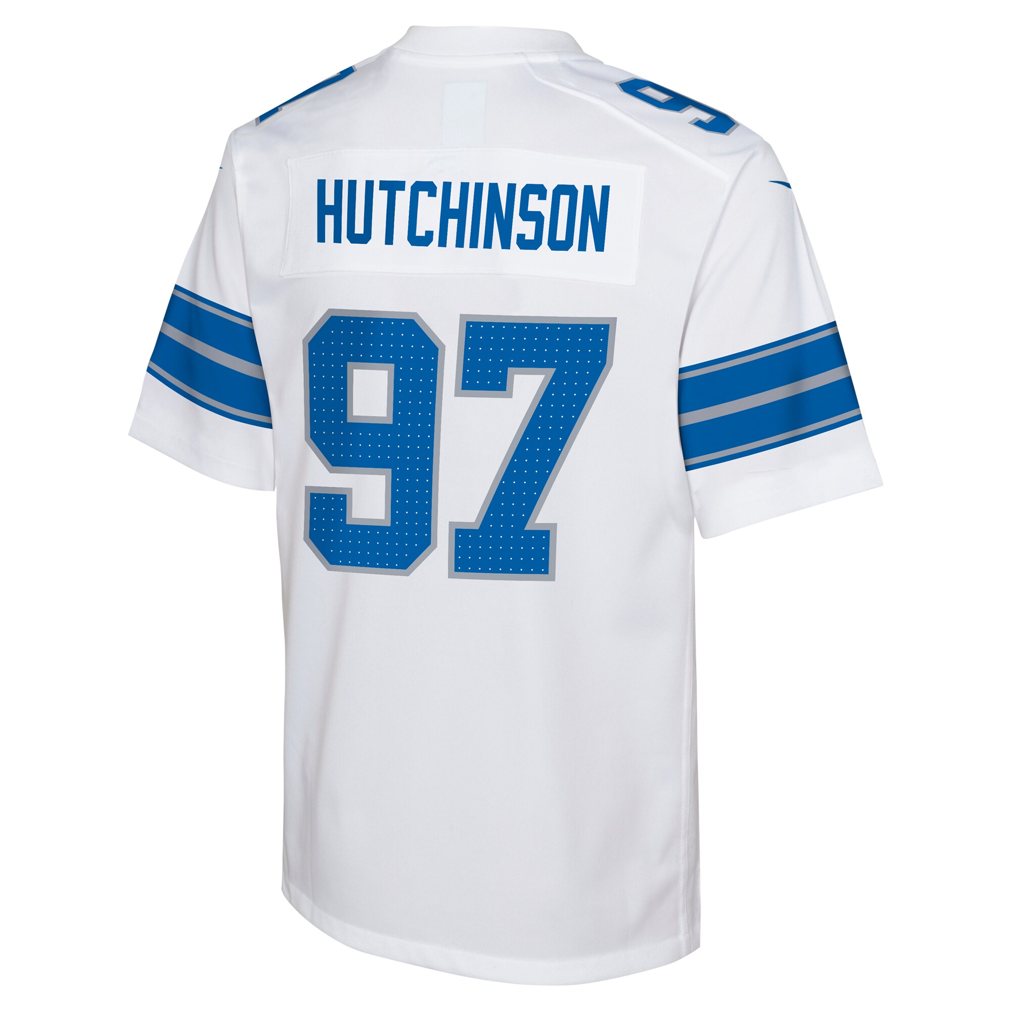 Detroit Lions Aidan Hutchinson White Player Game NFL Jersey Youth
