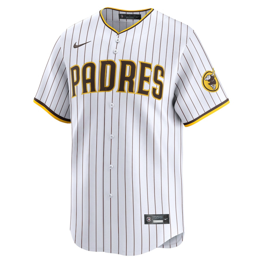 San Diego Padres Home Limited Custom White MLB Jersey Youth