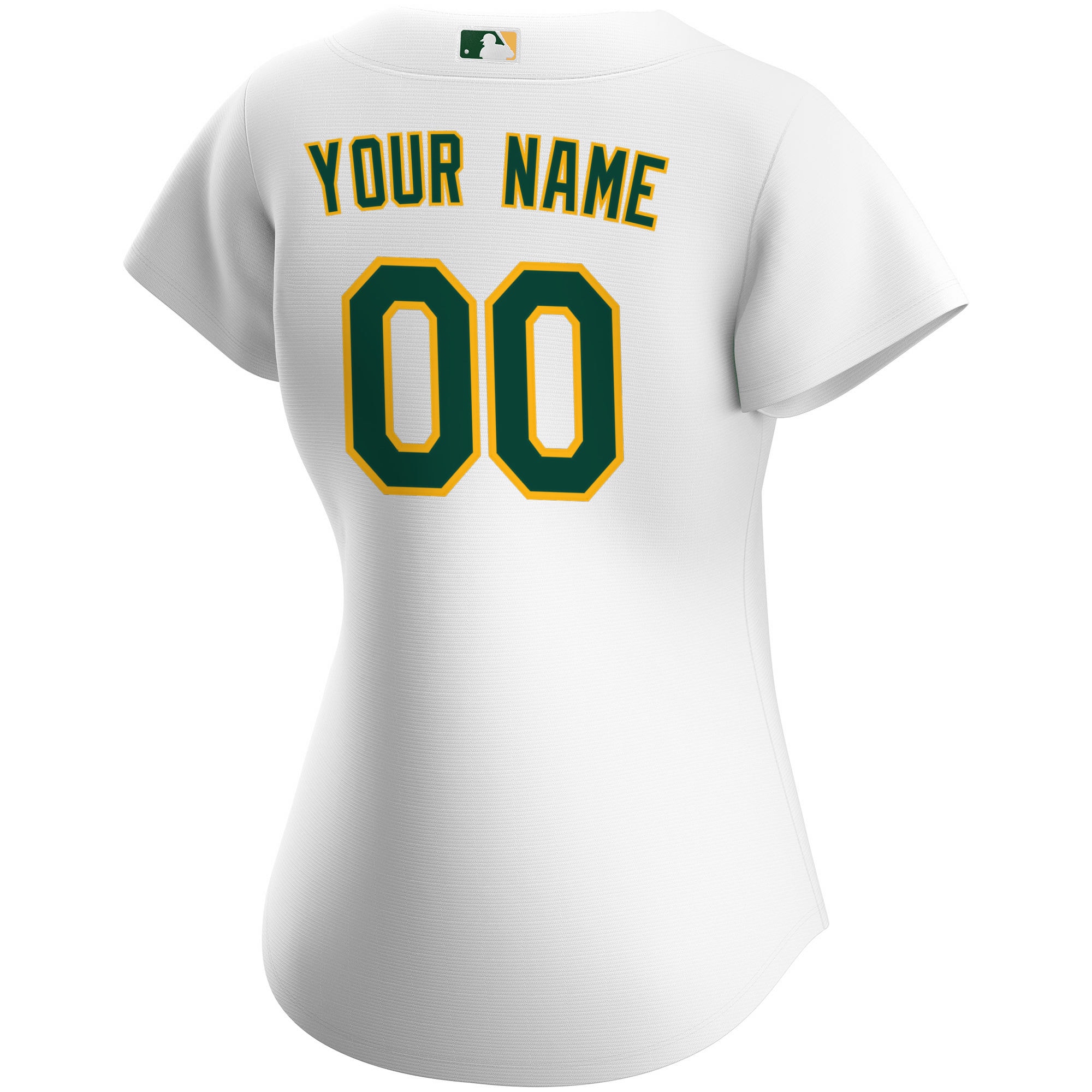 Oakland Athletics White Home Custom MLB Jersey Women's