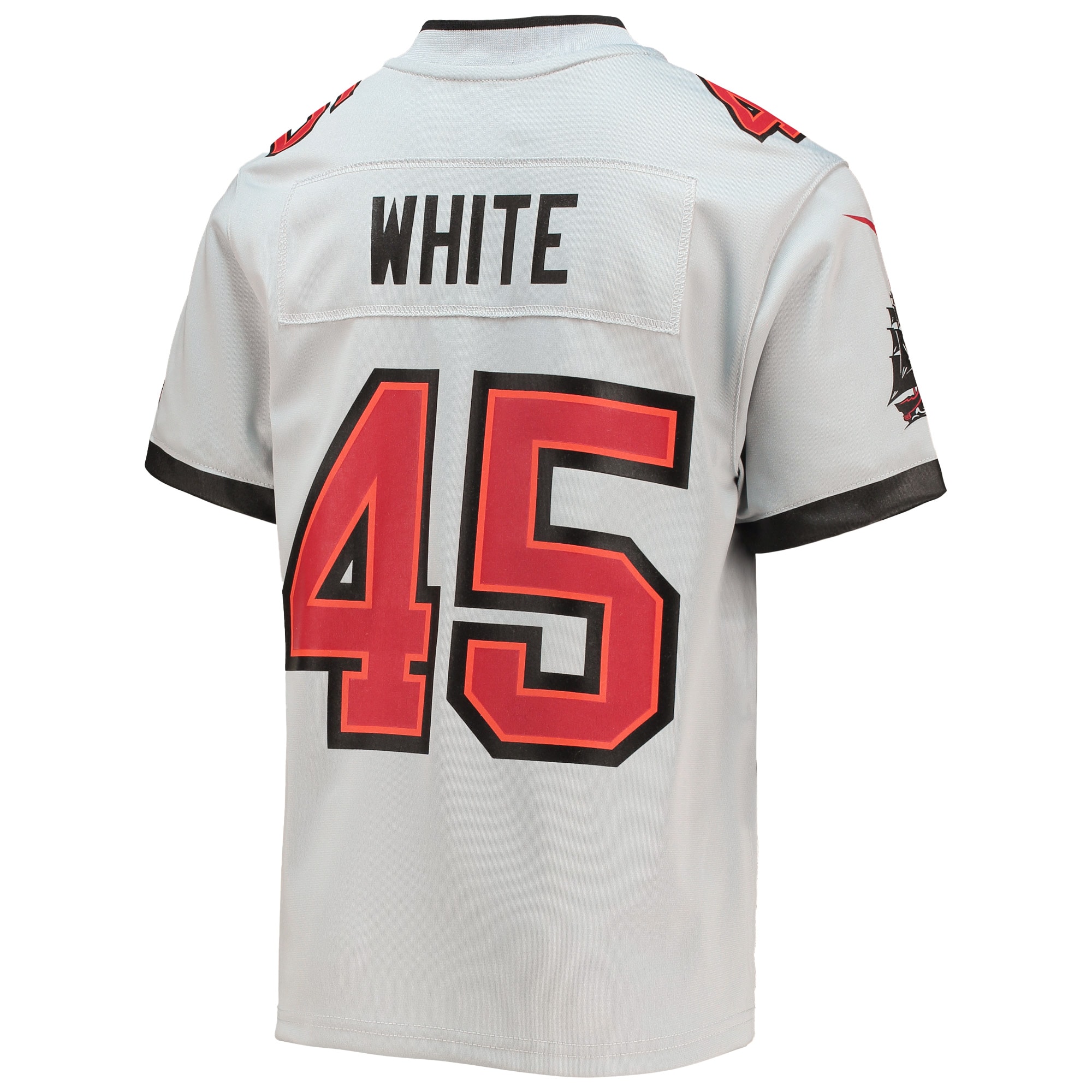 Tampa Bay Buccaneers Devin White Gray Inverted Team Game NFL Jersey Youth
