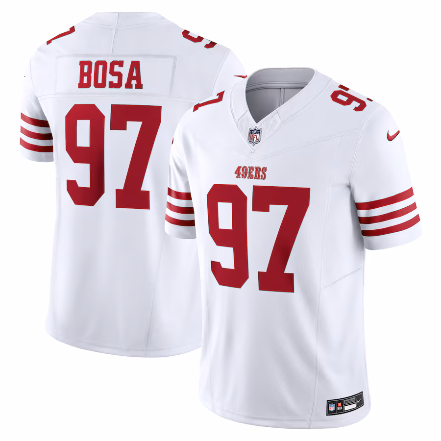 Nick Bosa San Francisco 49ers Nike Vapor F.U.S.E. Limited Jersey - White