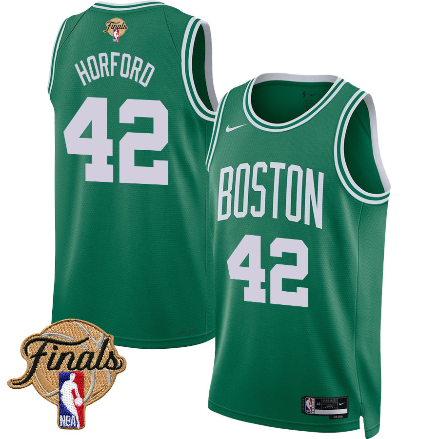 Al Horford 42 Boston Celtics 2024 FINALS PATCH Icon Edition Kelly Green NBA Jersey Men's