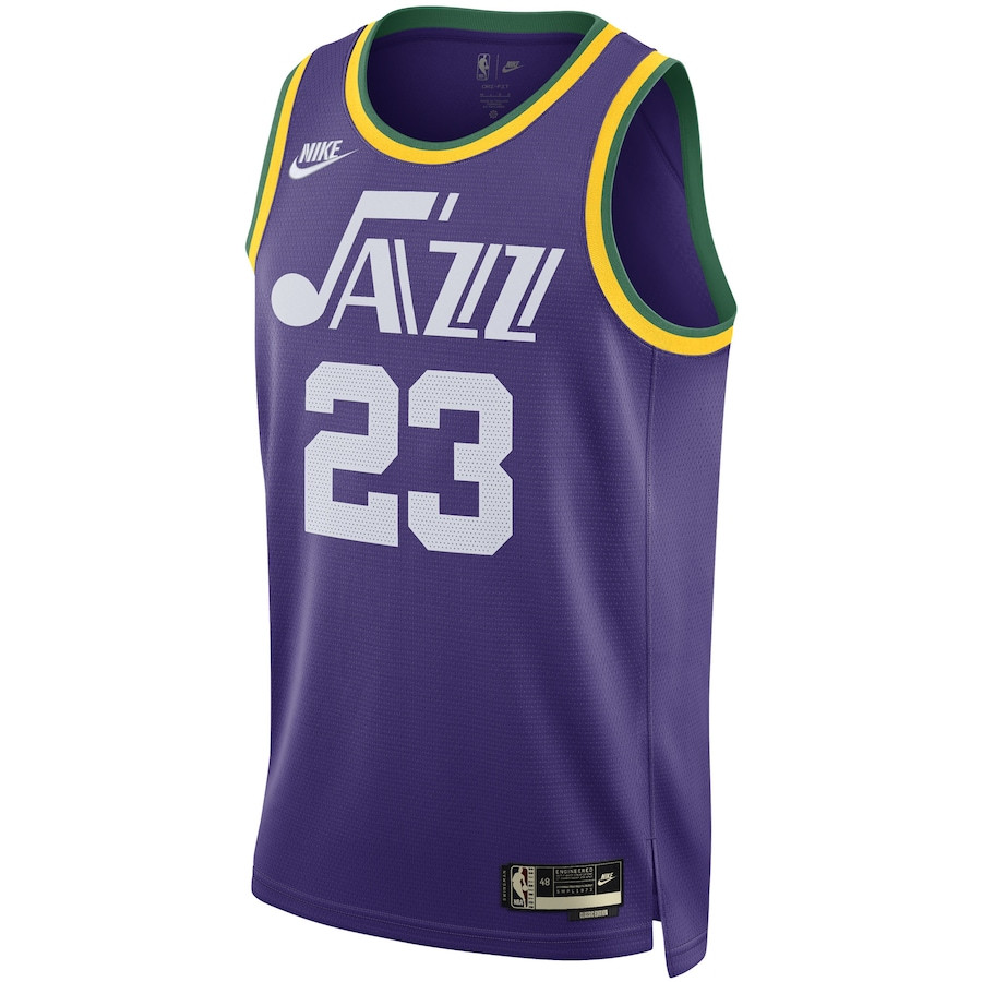 Lauri Markkanen 23 Utah Jazz 2023/24 Swingman Classic Edition Purple NBA Jersey Men's