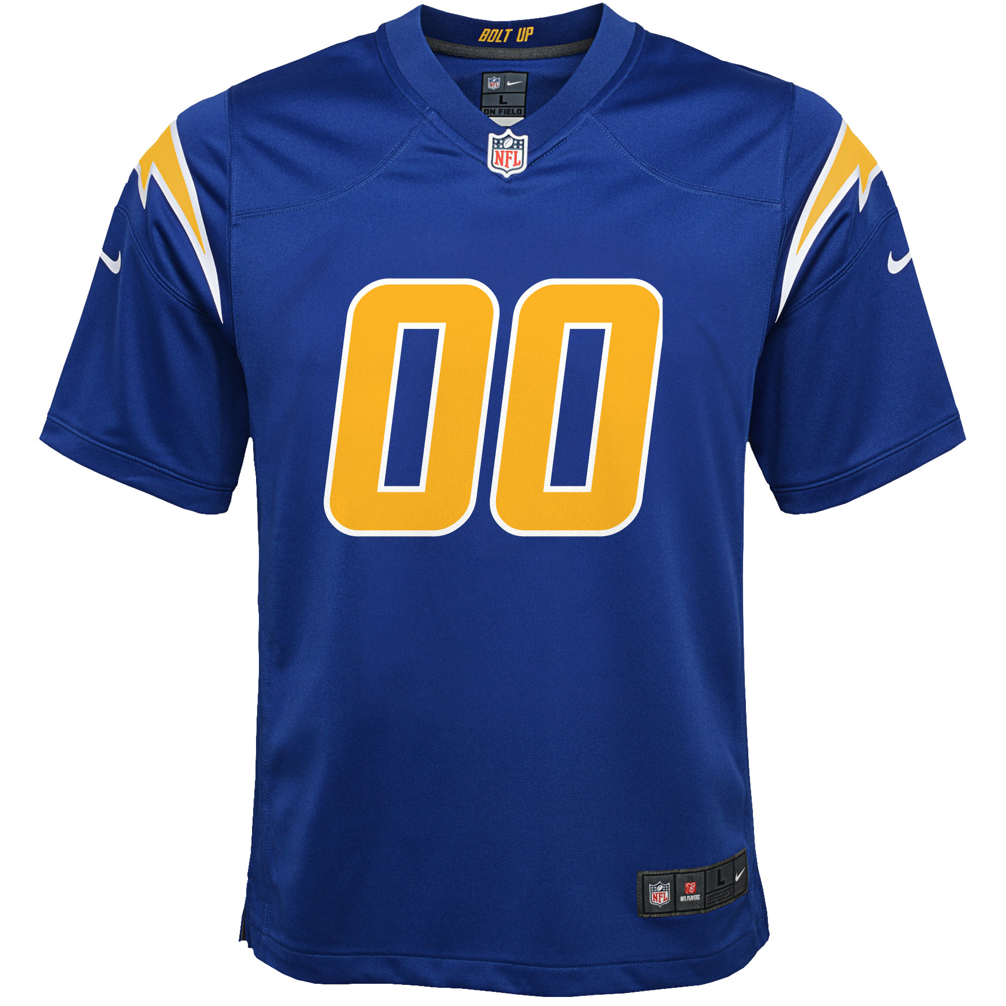 Los Angeles Chargers Royal Alternate Custom Game NFL Jersey Youth