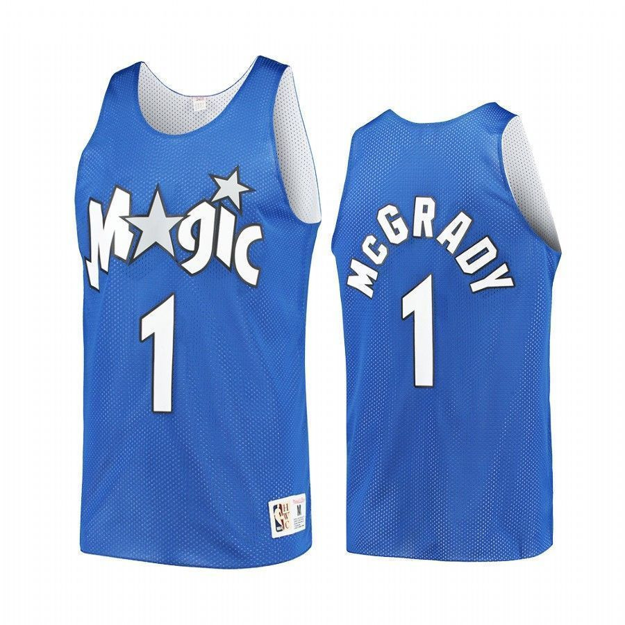Orlando Magic Tracy Mcgrady 1 Hardwood Classics Reversible Practice NBA Jersey Men's