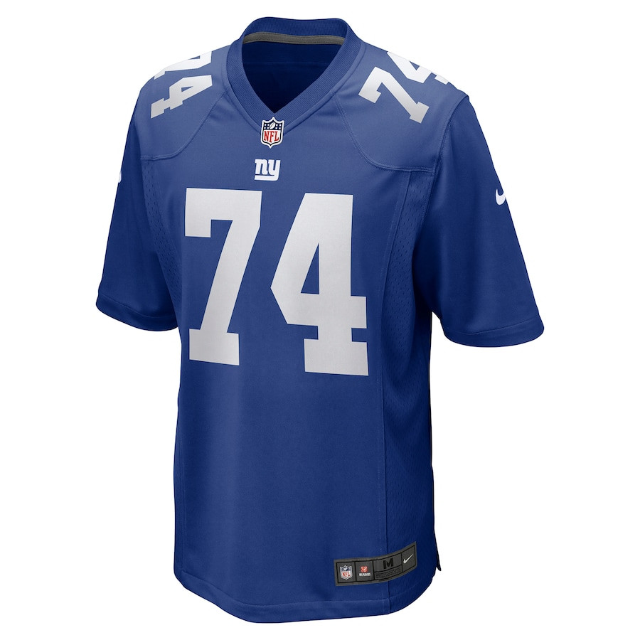 Greg Van Roten 74 New York Giants Team Game Royal NFL Jersey Men's
