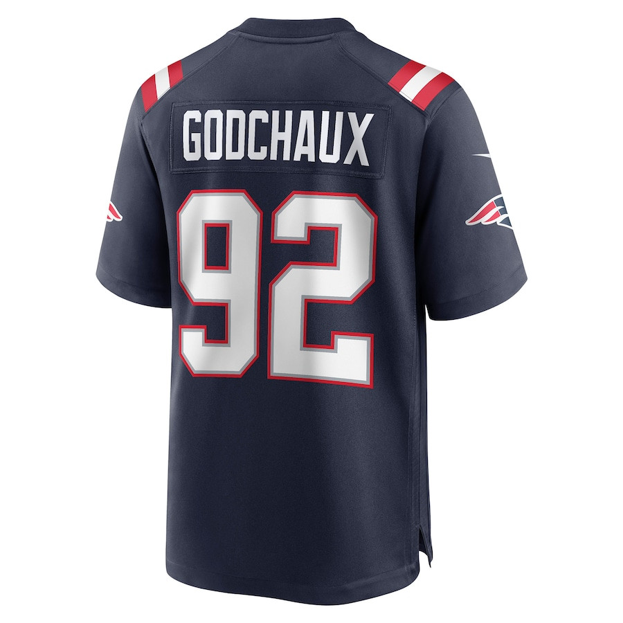 Davon Godchaux 92 New England Patriots Game Navy NFL Jersey Men's