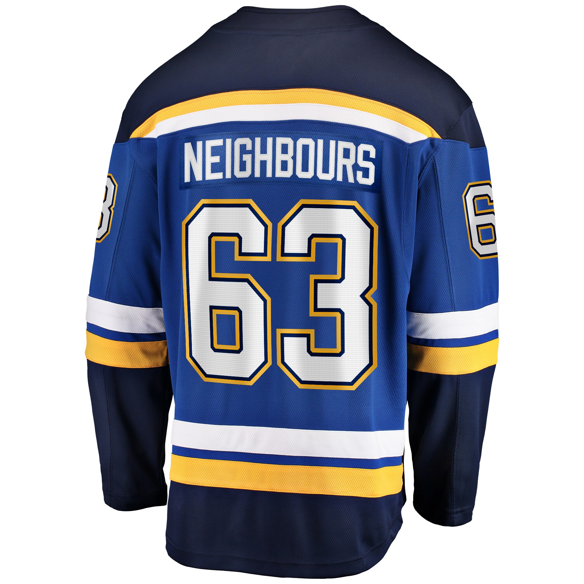 St. Louis Blues Jake Neighbours Blue Home Premier Breakaway Player NHL Jersey Men's