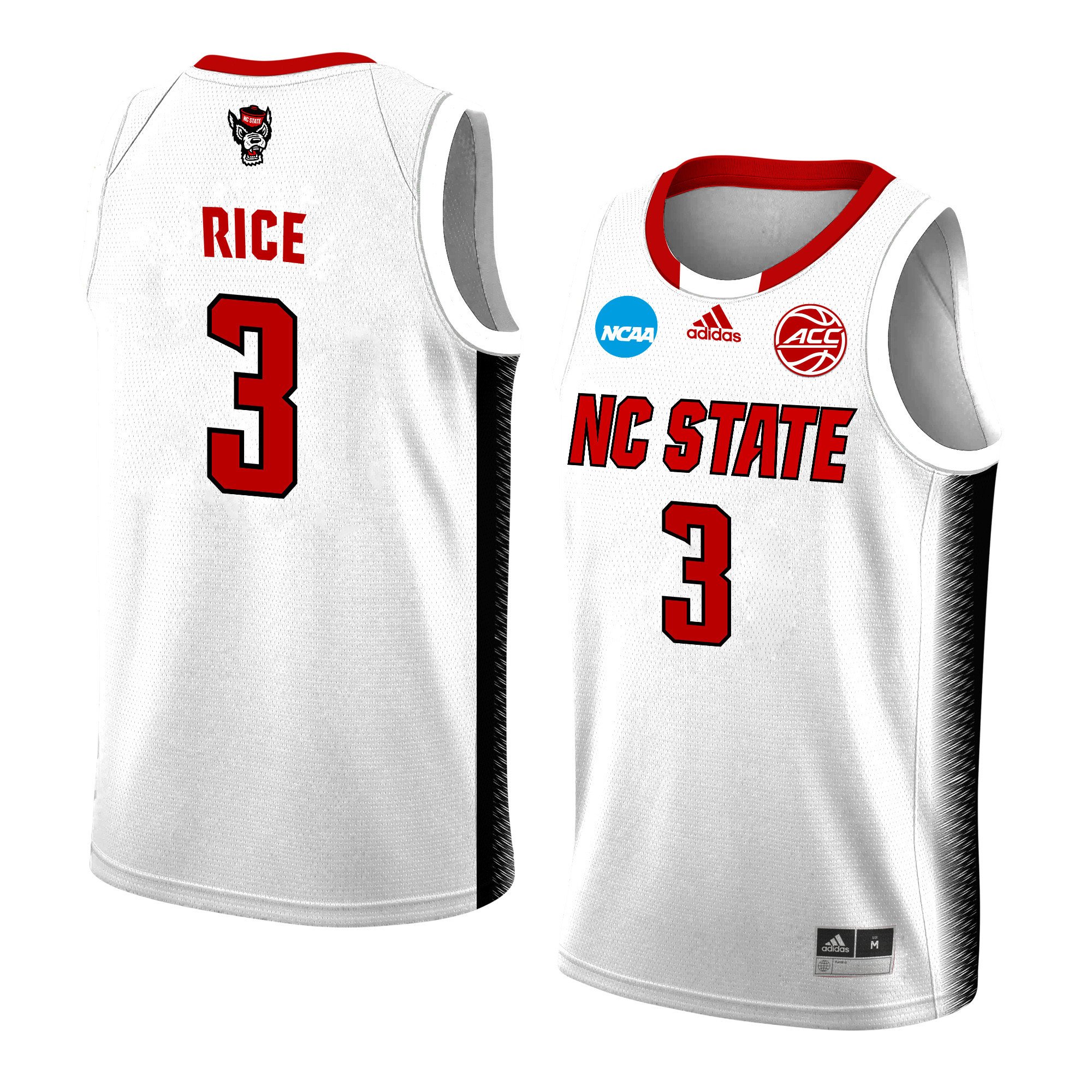 MJ Rice 3 NC State Wolfpack 2024 White Unisex NCAA Jersey Unisex