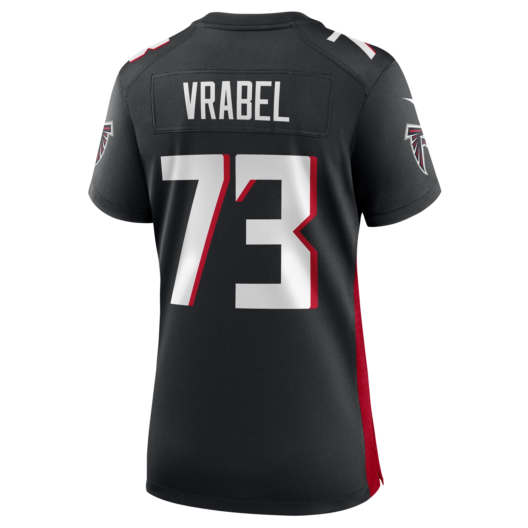 Atlanta Falcons Tyler Vrabel Black Player Game NFL Jersey Women's
