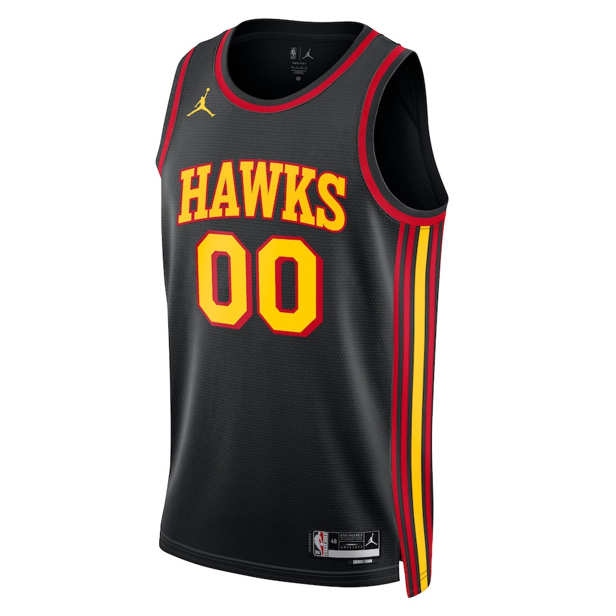 Atlanta Hawks 2023/24 Statement Swingman Custom Black NBA Jersey Men's