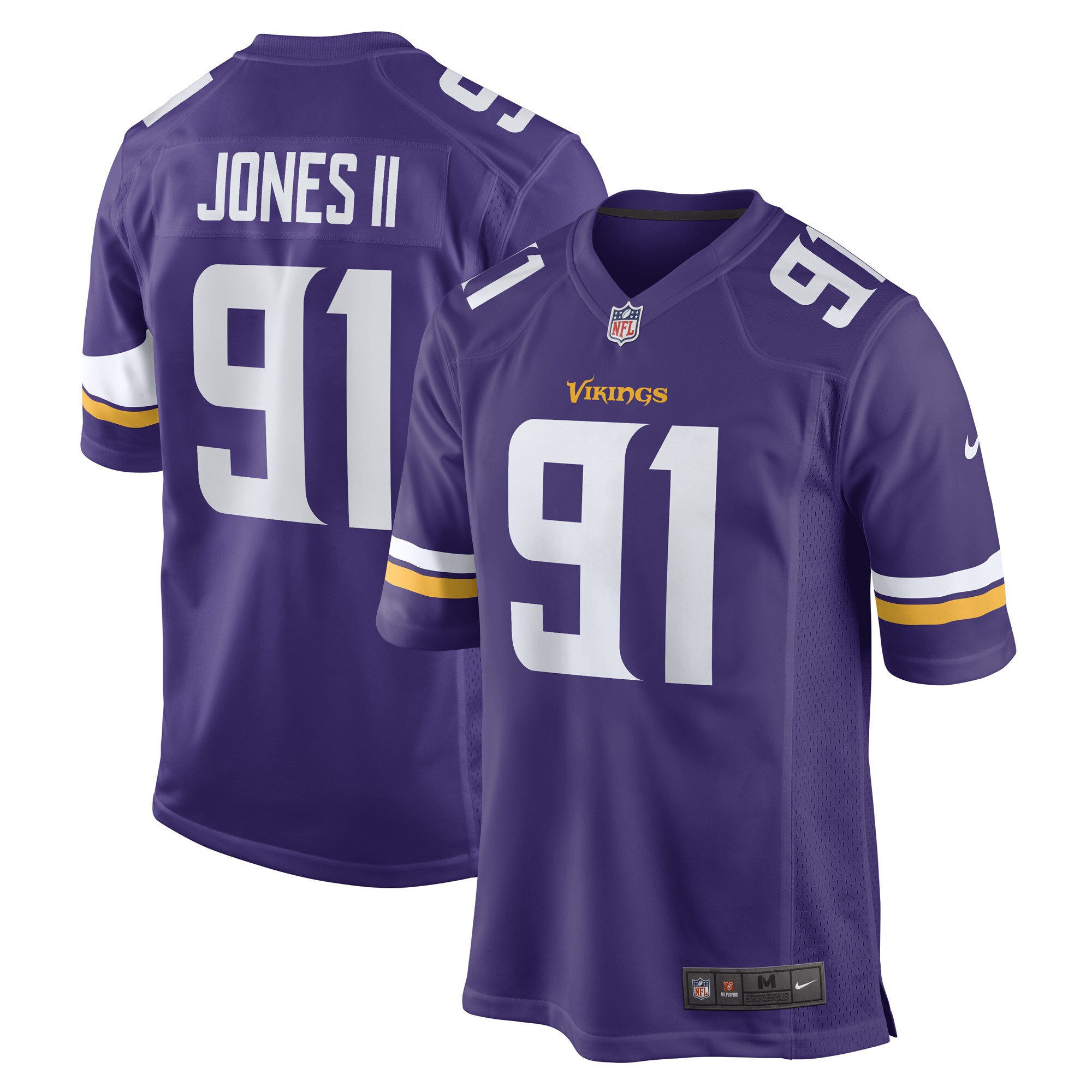 Minnesota Vikings Patrick Jones II Purple Team Game Player NFL Jersey Men's