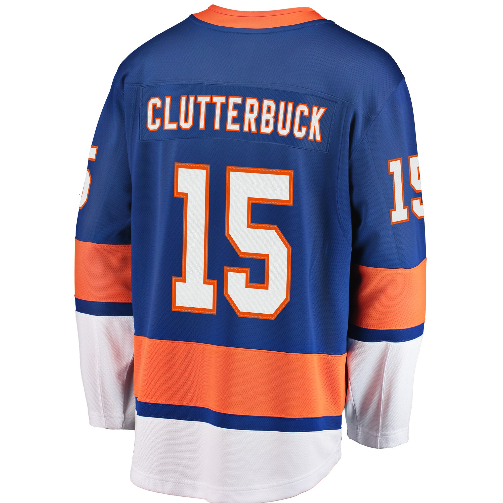 New York Islanders Cal Clutterbuck Royal Breakaway Player NHL Jersey Men's