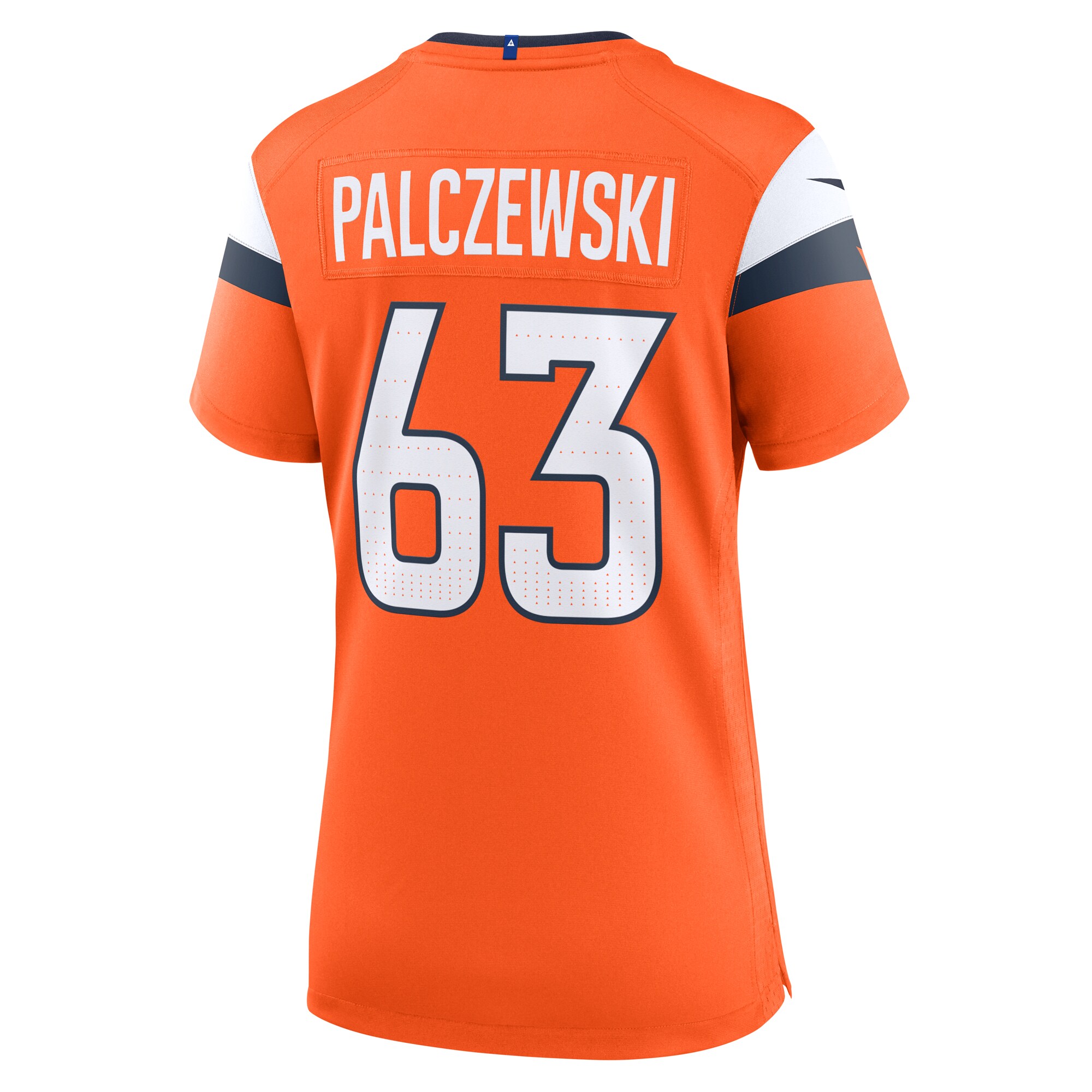 Denver Broncos Alex Palczewski Orange Team Game NFL Jersey Women's