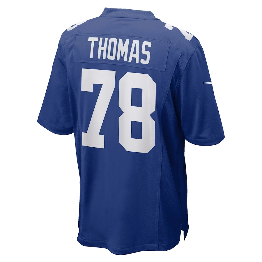 Andrew Thomas 78 New York Giants Game Royal NFL Jersey Men's