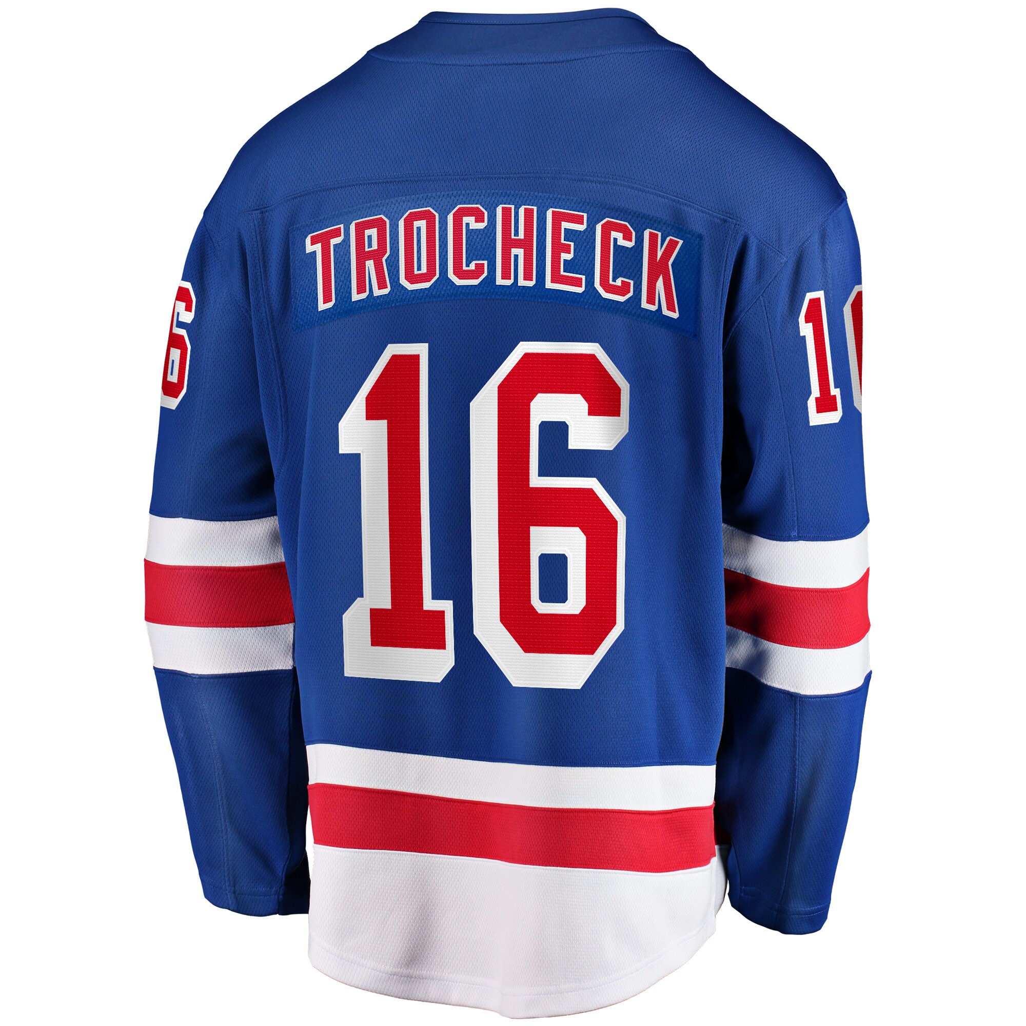 New York Rangers Vincent Trocheck Blue Home Breakaway Player NHL Jersey Men's