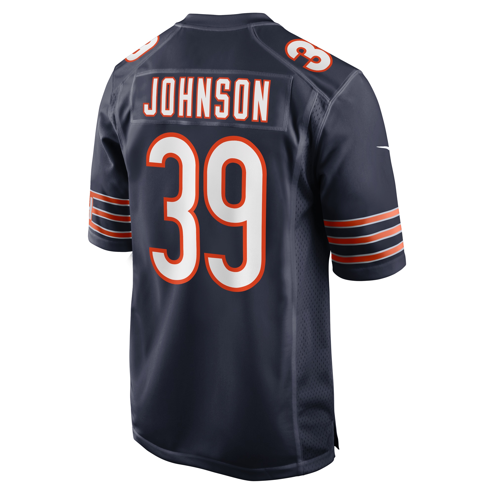 Chicago Bears Quindell Johnson Navy Team Game NFL Jersey Men's