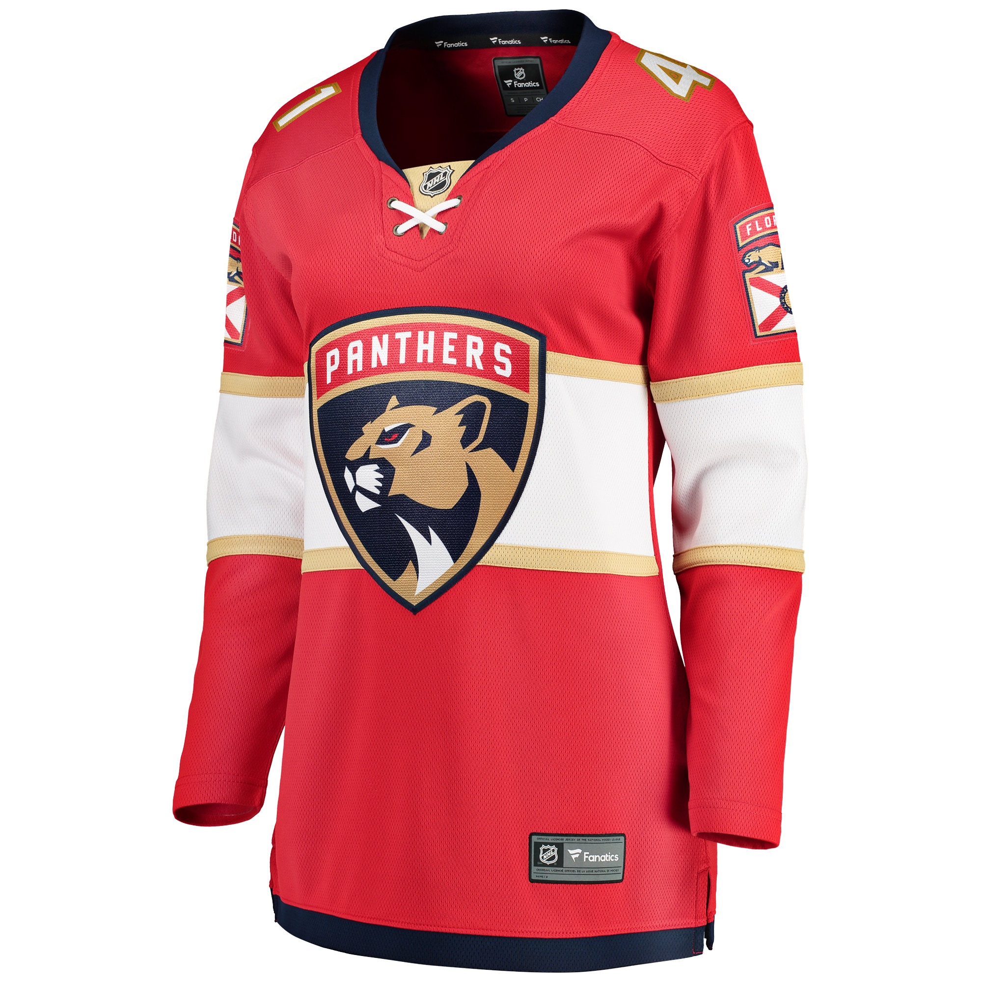 Florida Panthers Anthony Stolarz Red Home Breakaway Player NHL Jersey Women's