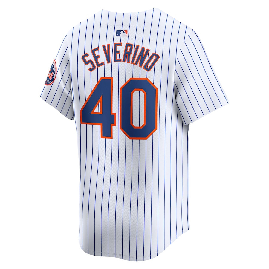 Luis Severino 40 New York Mets Home Limited White MLB Jersey Men's