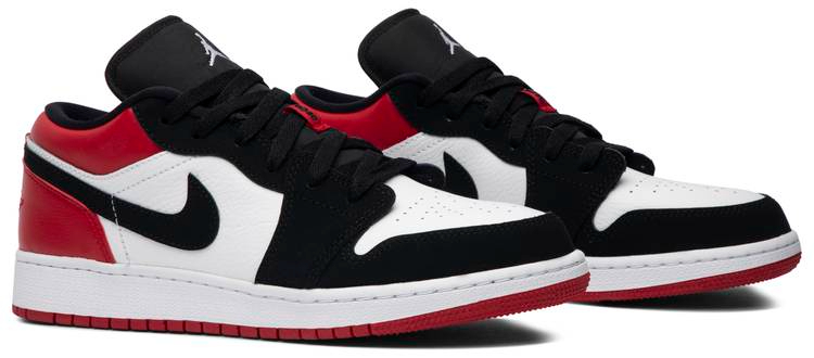 Air Jordan 1 Low GS Black Toe 553560-116