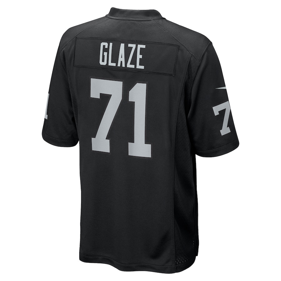 DJ Glaze 71 Las Vegas Raiders Team Game Black NFL Jersey Men's