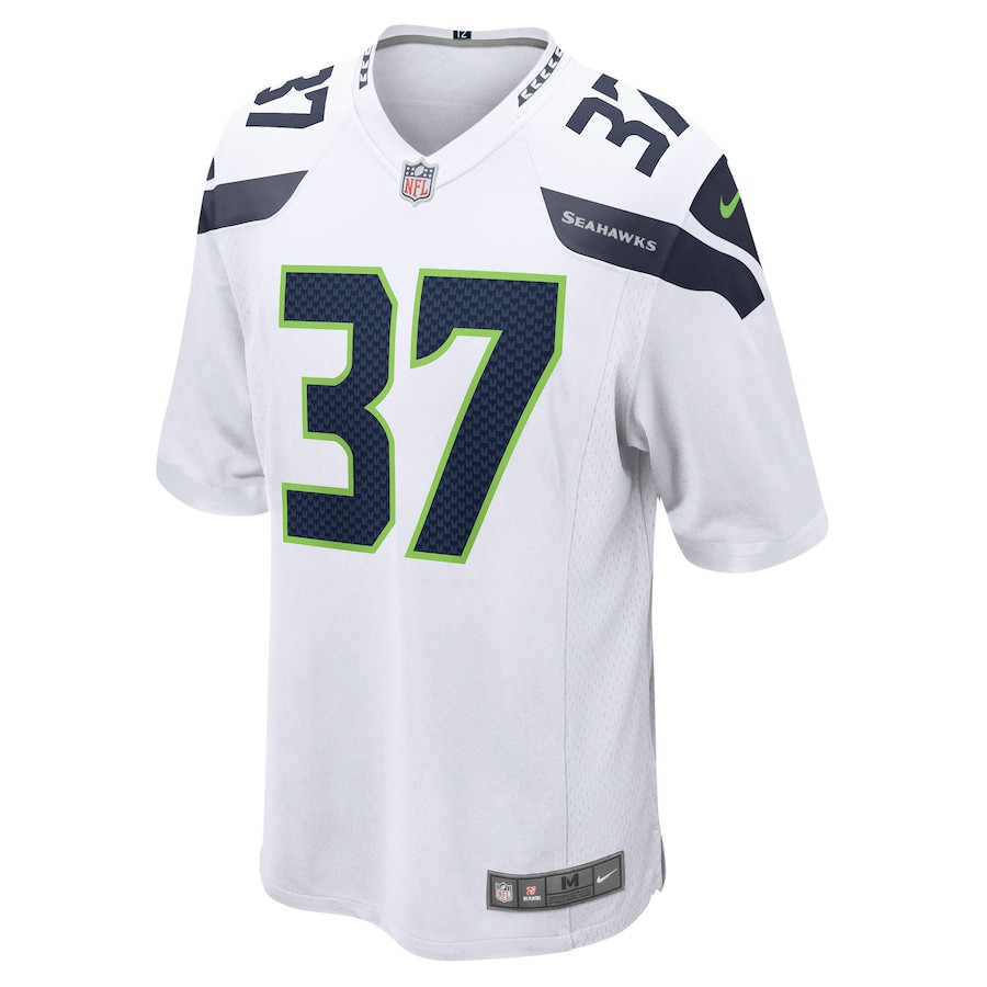 Shaun Alexander 37 Seattle Seahawks Retired Game White NFL Jersey Men's