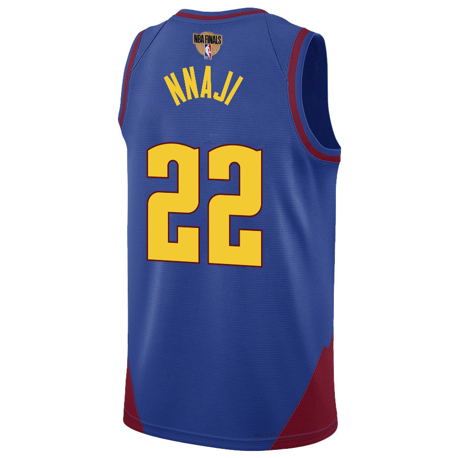 Zeke Nnaji 22 Denver Nuggets Final Champions 2023 Swingma Blue NBA Jersey Youth