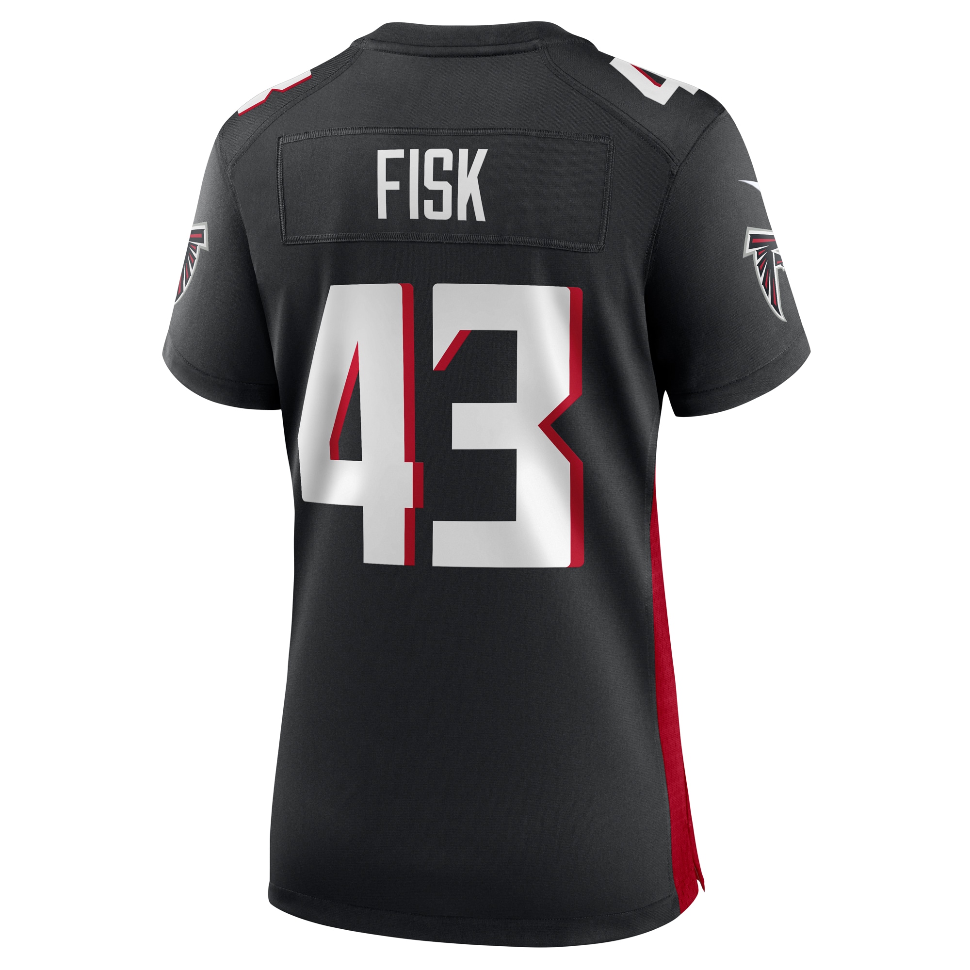 Atlanta Falcons Tucker Fisk Black Player Game NFL Jersey Women's