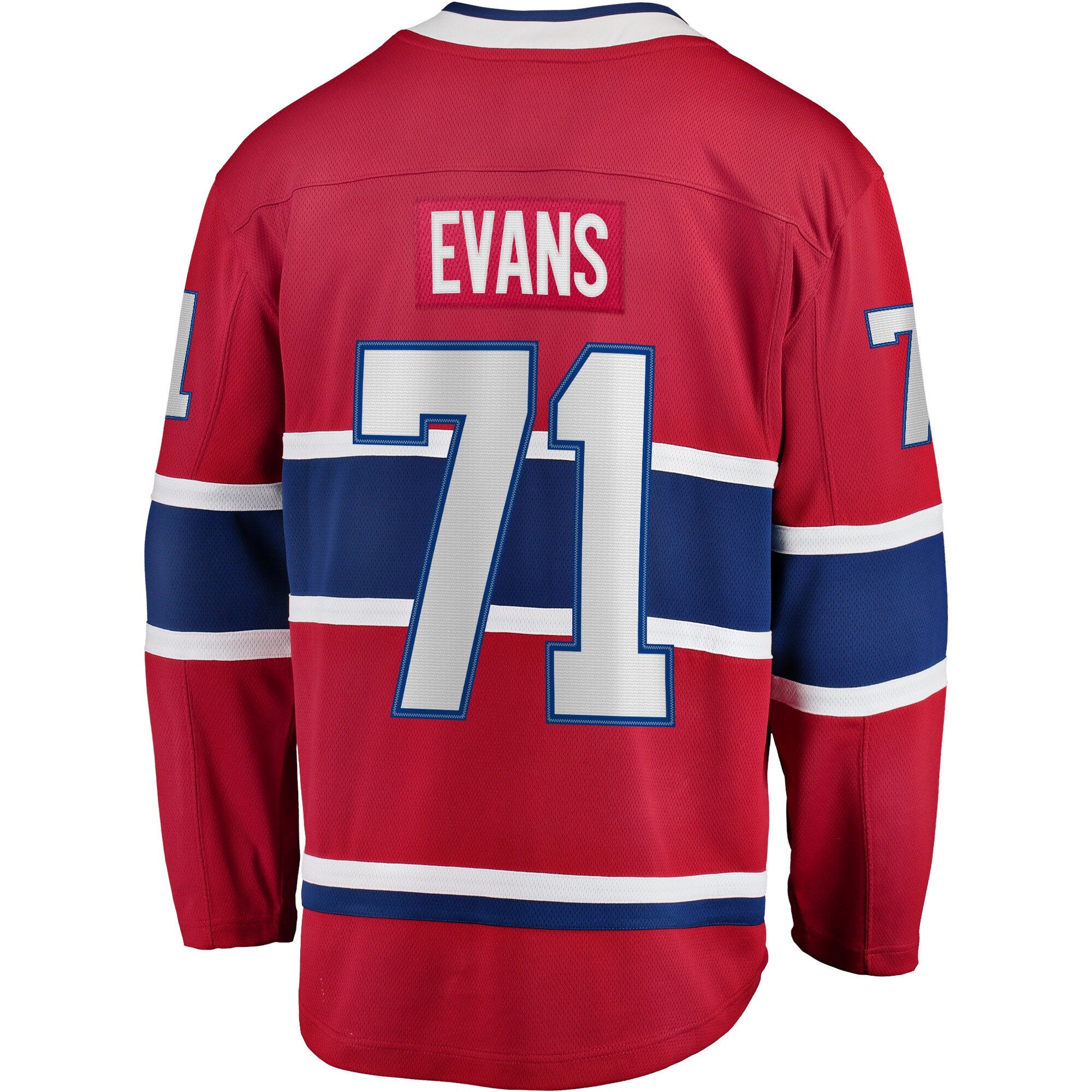 Montreal Canadiens Jake Evans Red Home Breakaway Player NHL Jersey Men's