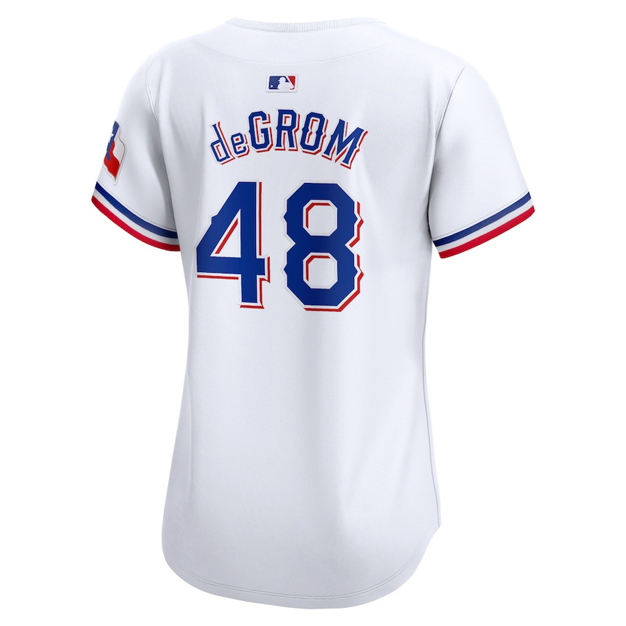 Jacob deGrom 48 Texas Rangers Home Limited Player White MLB Jersey Women's