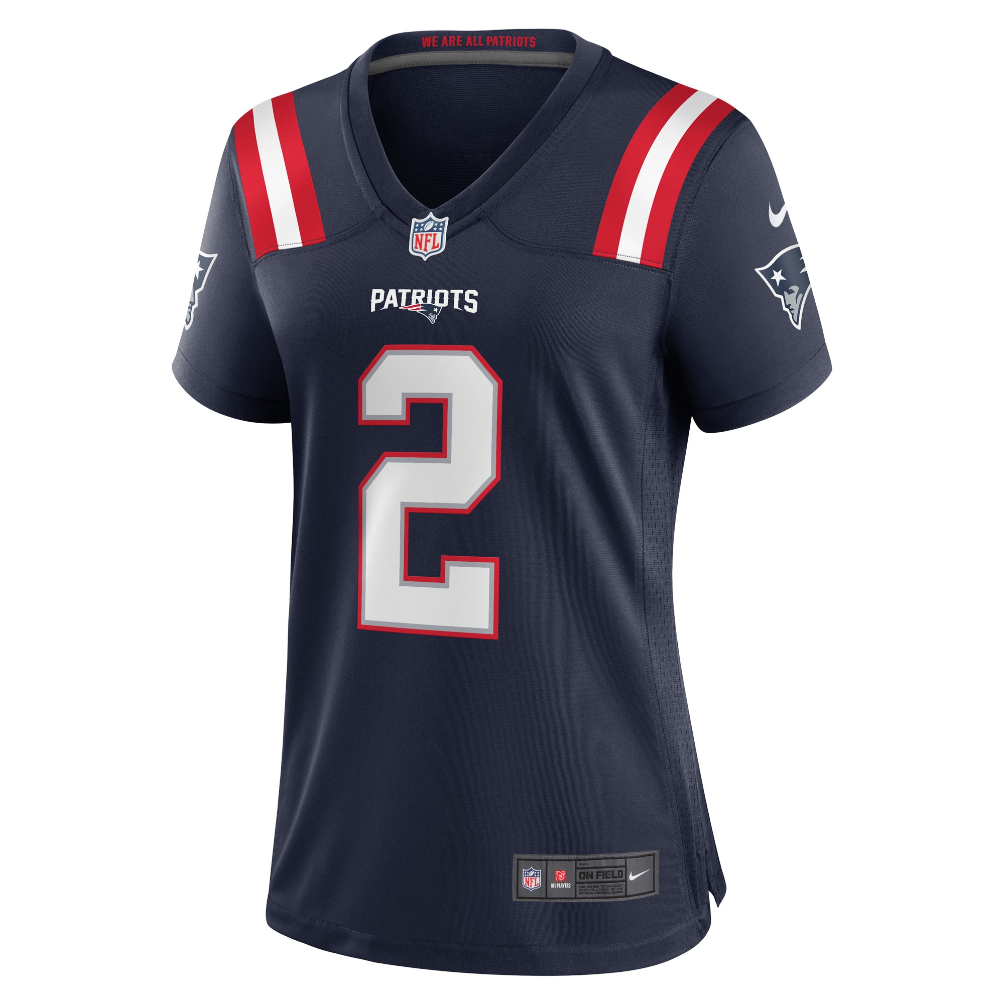 New England Patriots Jalen Mills Navy Game Player NFL Jersey Women's