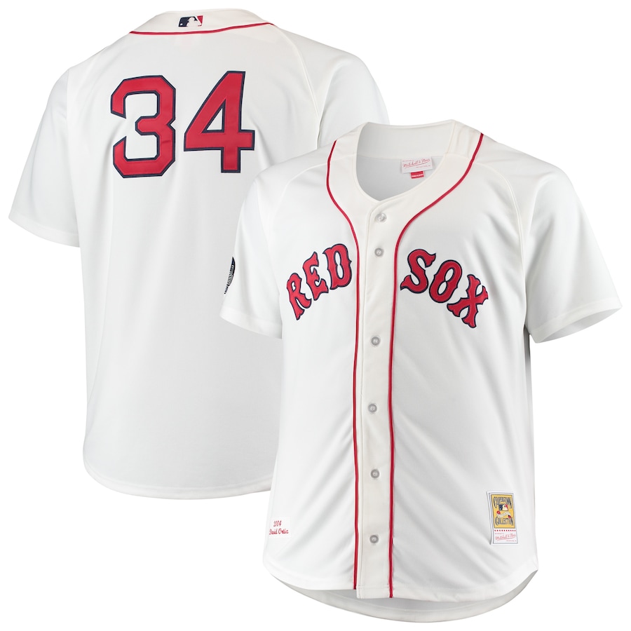 David Ortiz Boston Red Sox Mitchell&Ness Big&Tall Home Player Jersey White