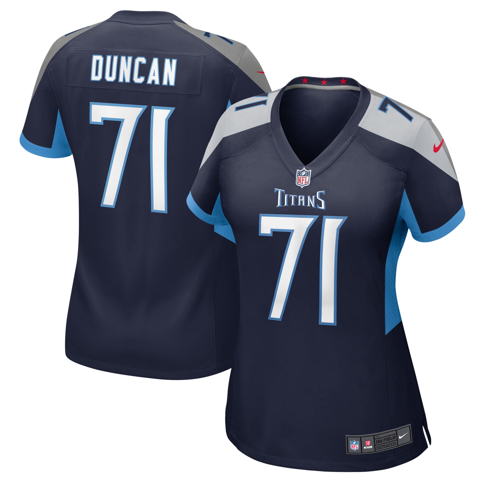Tennessee Titans Jaelyn Duncan Navy Game NFL Jersey Women's