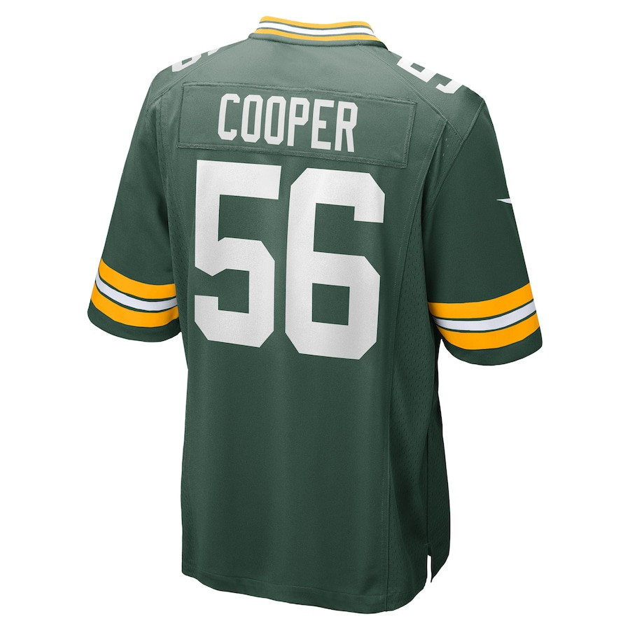 Edgerrin Cooper 56 Green Bay Packers Game Green NFL Jersey Men's