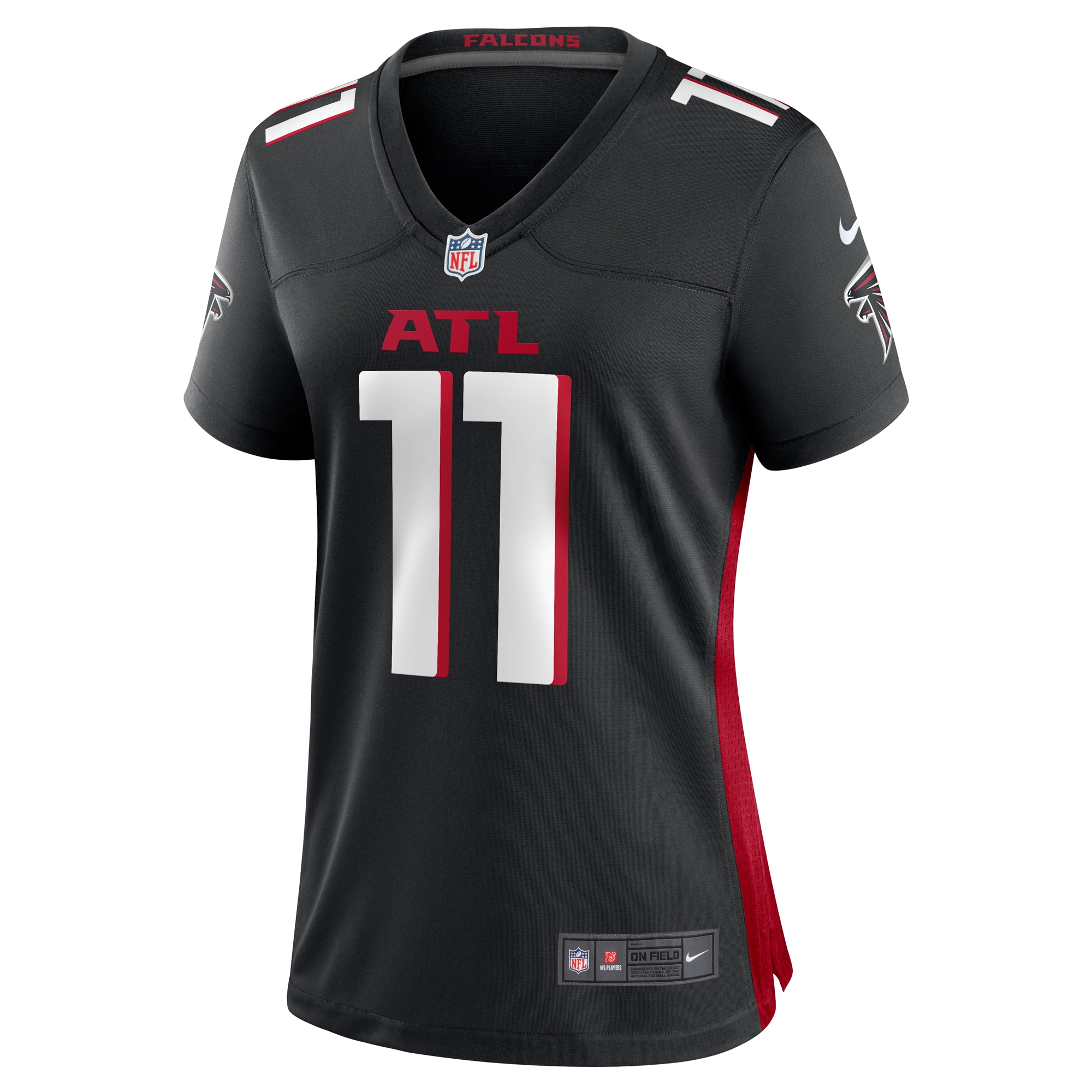 Atlanta Falcons Logan Woodside Black Team Game NFL Jersey Women's