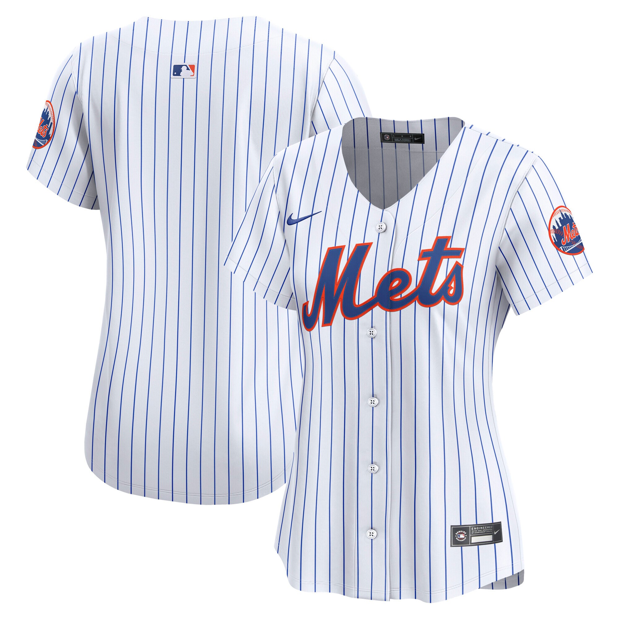 New York Mets White Home Limited MLB Jersey Women's
