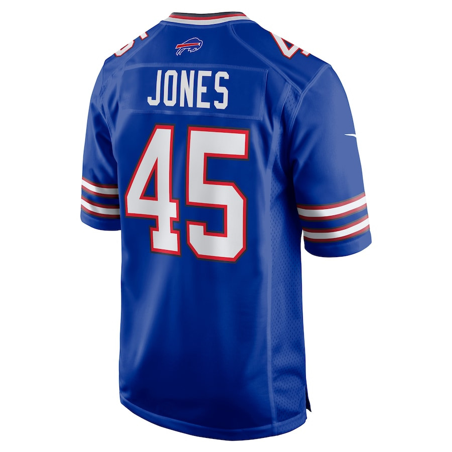 Deion Jones 45 Buffalo Bills Game Royal NFL Jersey Men's