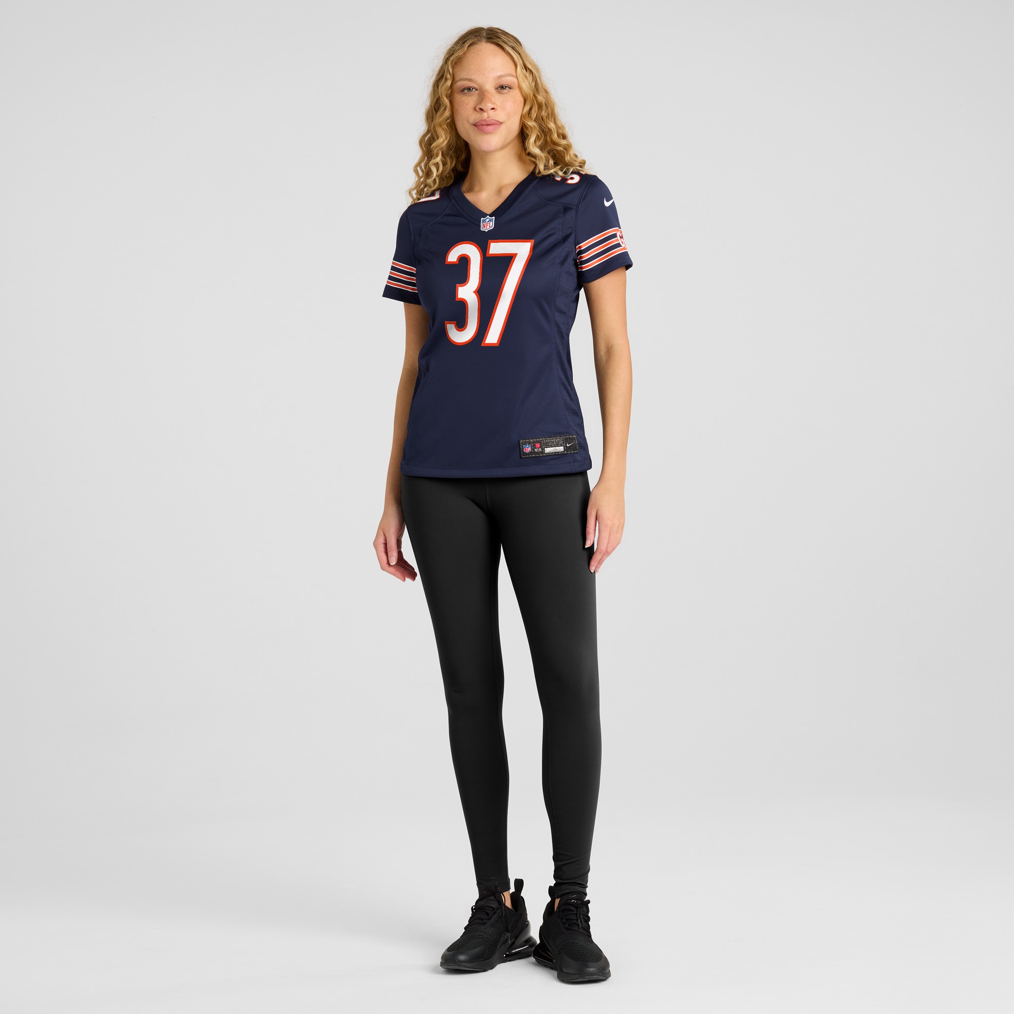 Chicago Bears Elijah Hicks Navy Game Player NFL Jersey Women's