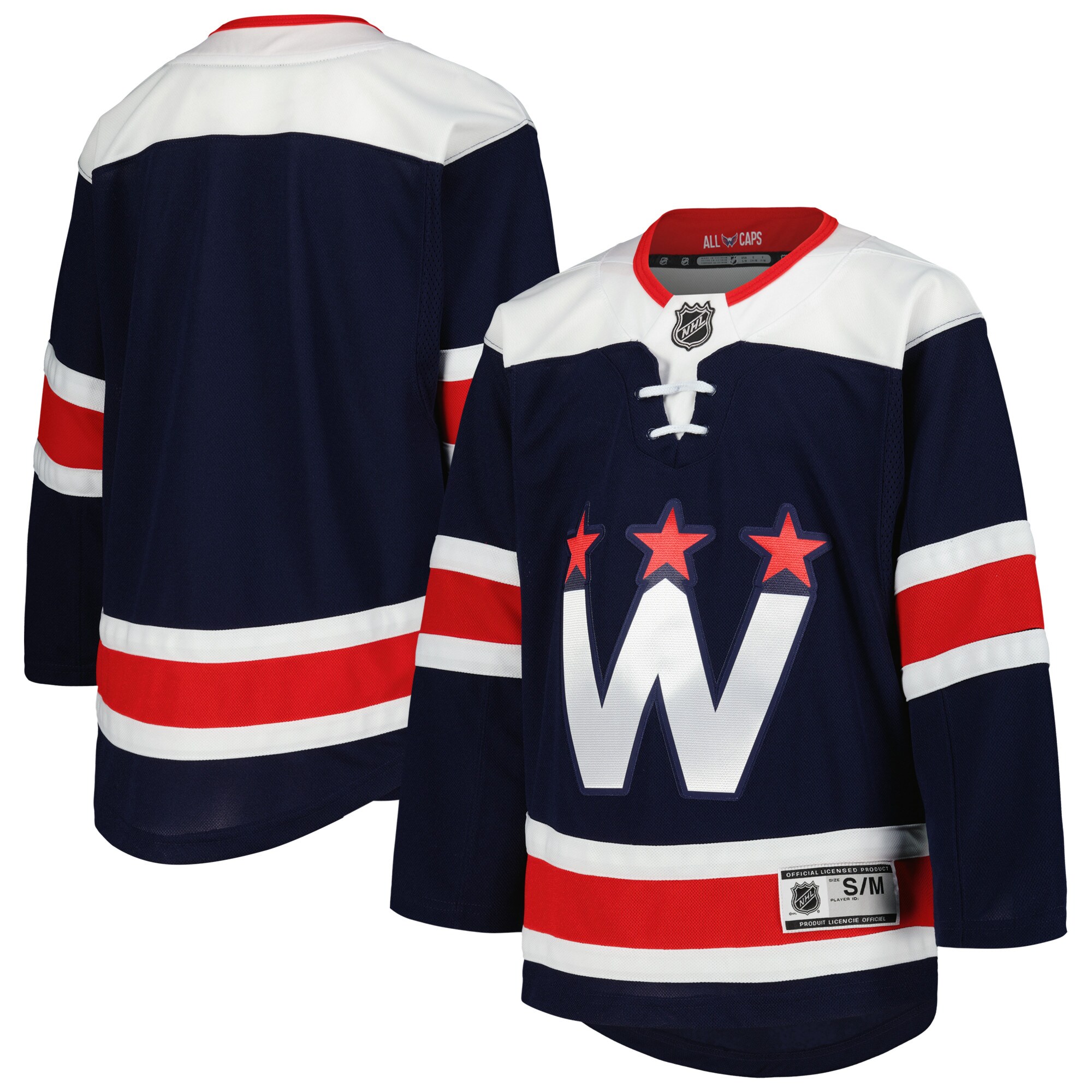 Washington Capitals Navy 2020/21 Alternate Premiers NHL Jersey Youth