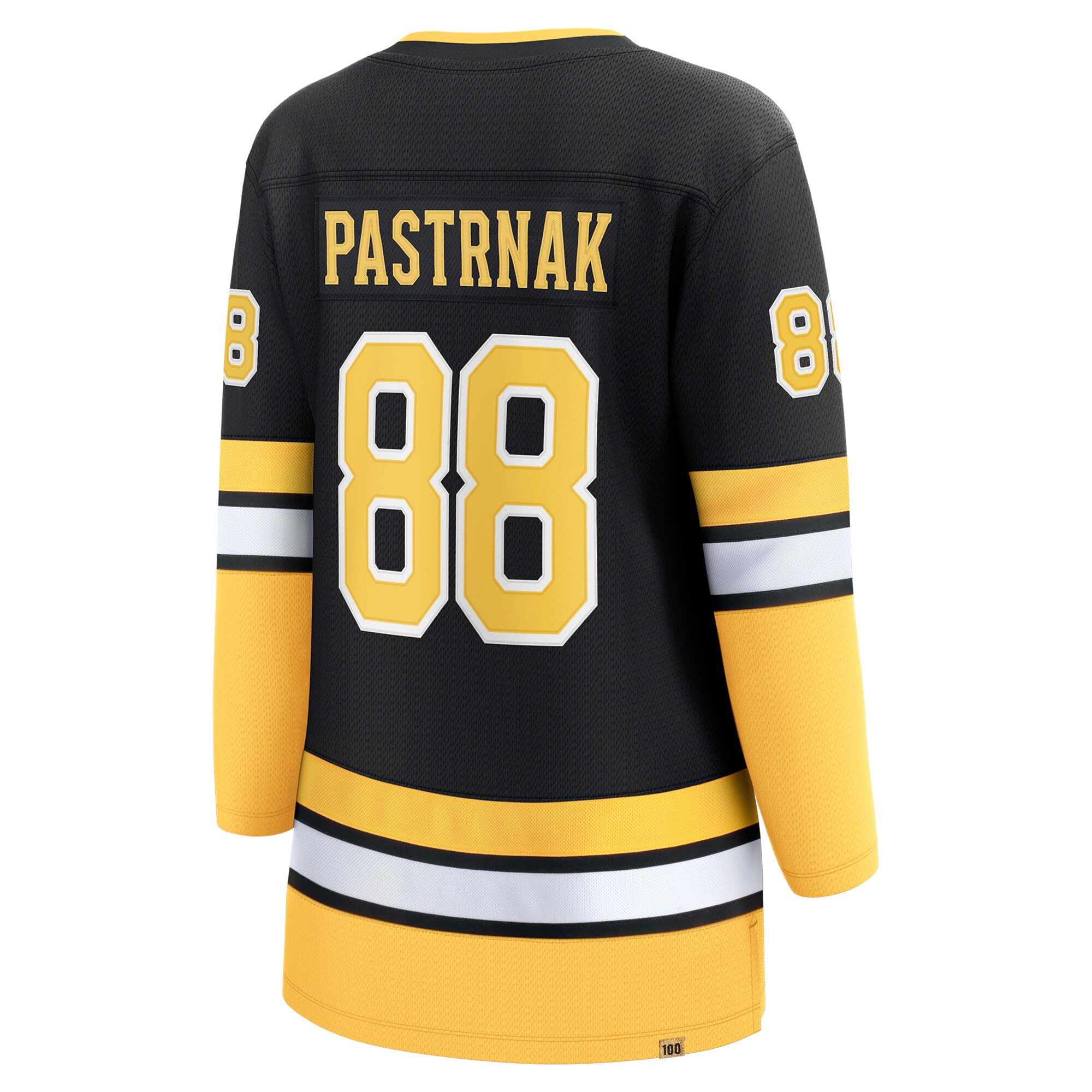 Boston Bruins David Pastrnak Black 100th Anniversary Premier Breakaway Player NHL Jersey Women's