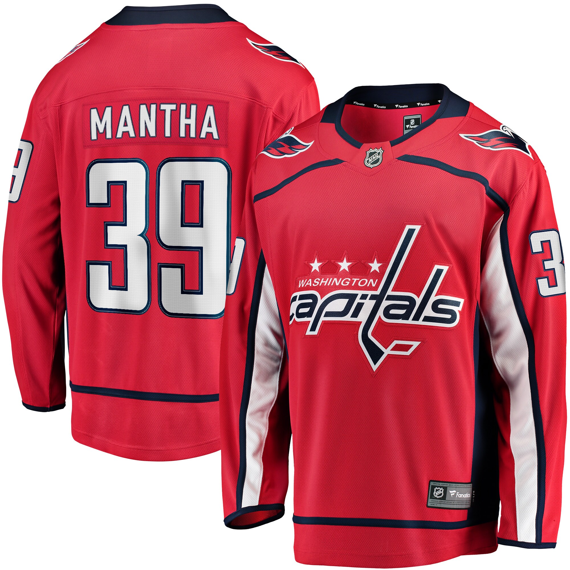 Washington Capitals Anthony Mantha Red Home Breakaway NHL Jersey Men's