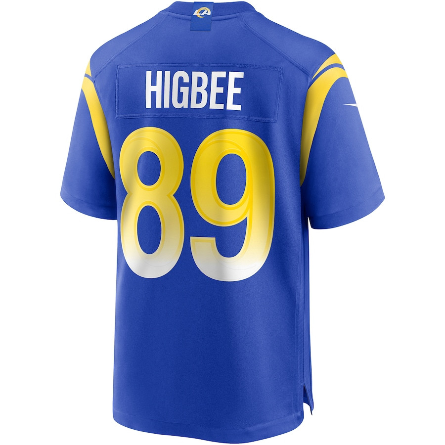 Tyler Higbee 89 Los Angeles Rams Game Royal NFL Jersey Men's