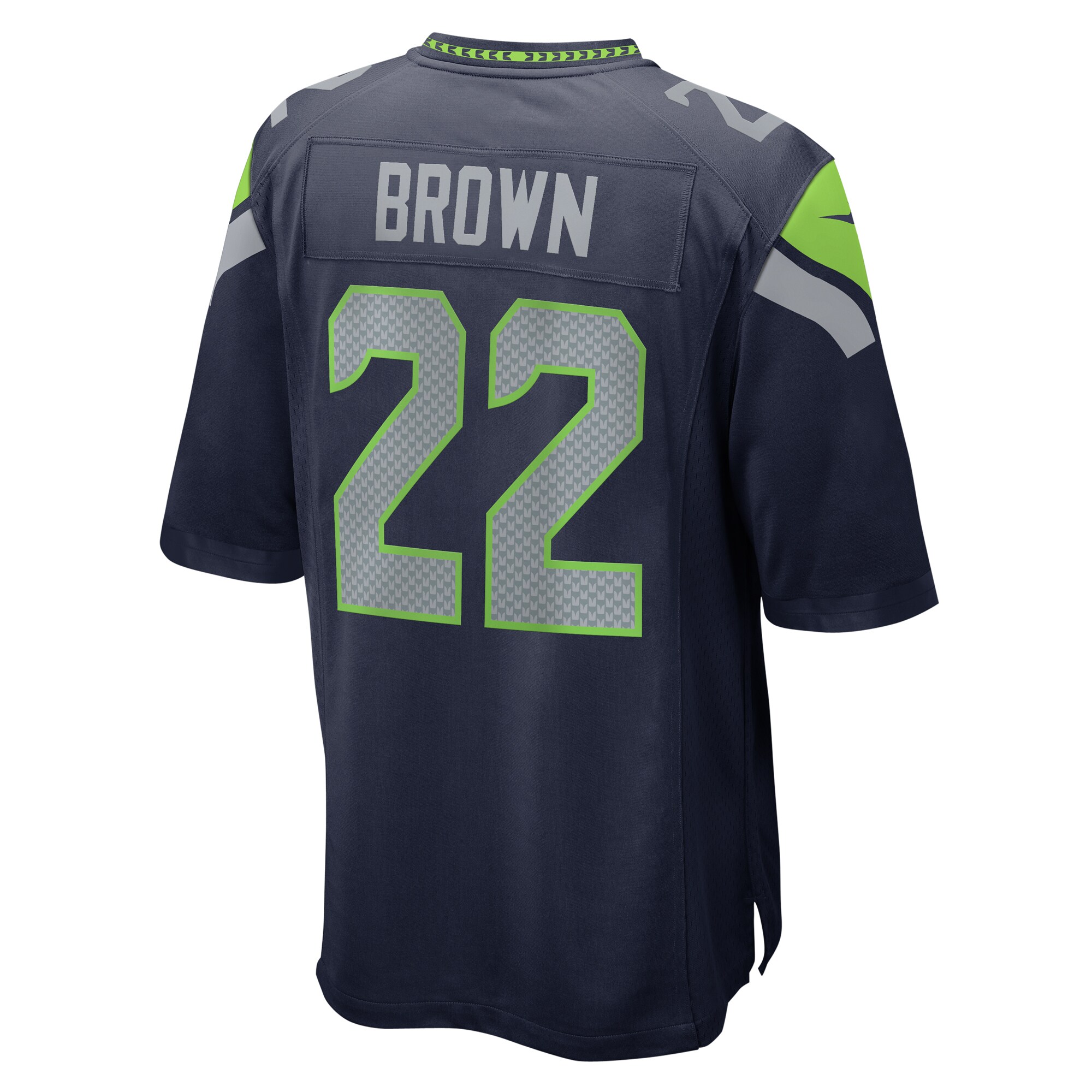 Seattle Seahawks Tre Brown College Navy Game NFL Jersey Men's