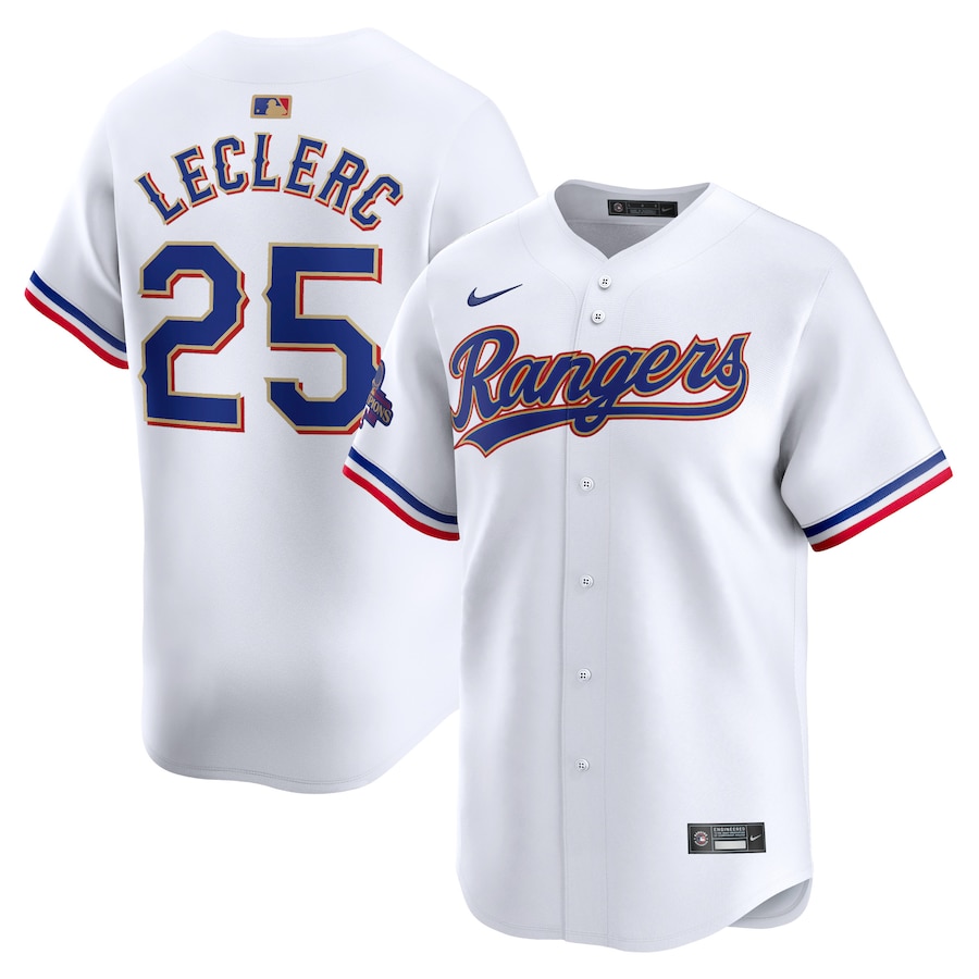 Jose Leclerc Texas Rangers 2024 Gold Collection Limited Player Jersey White
