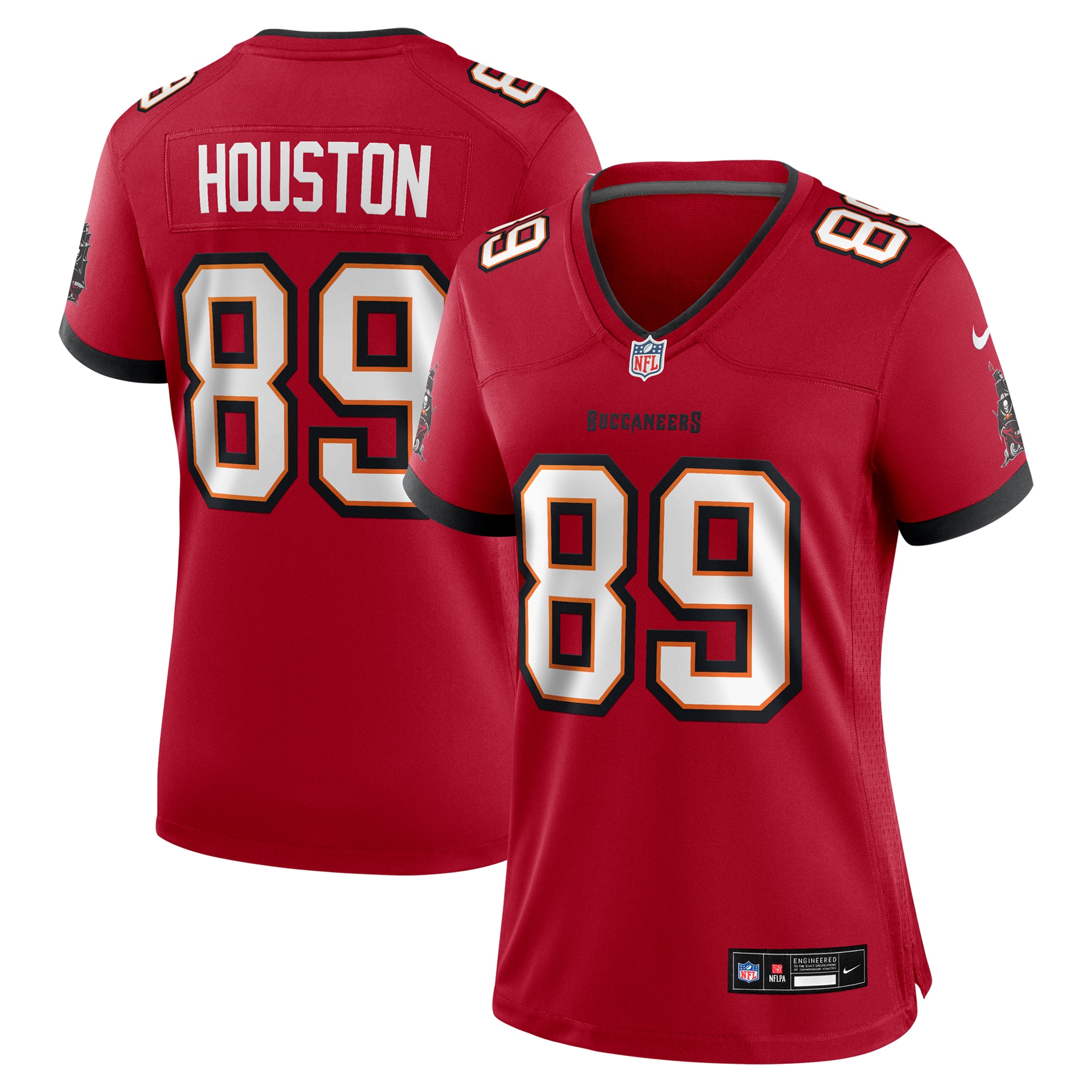 Tampa Bay Buccaneers Dennis Houston Red Game NFL Jersey Women's