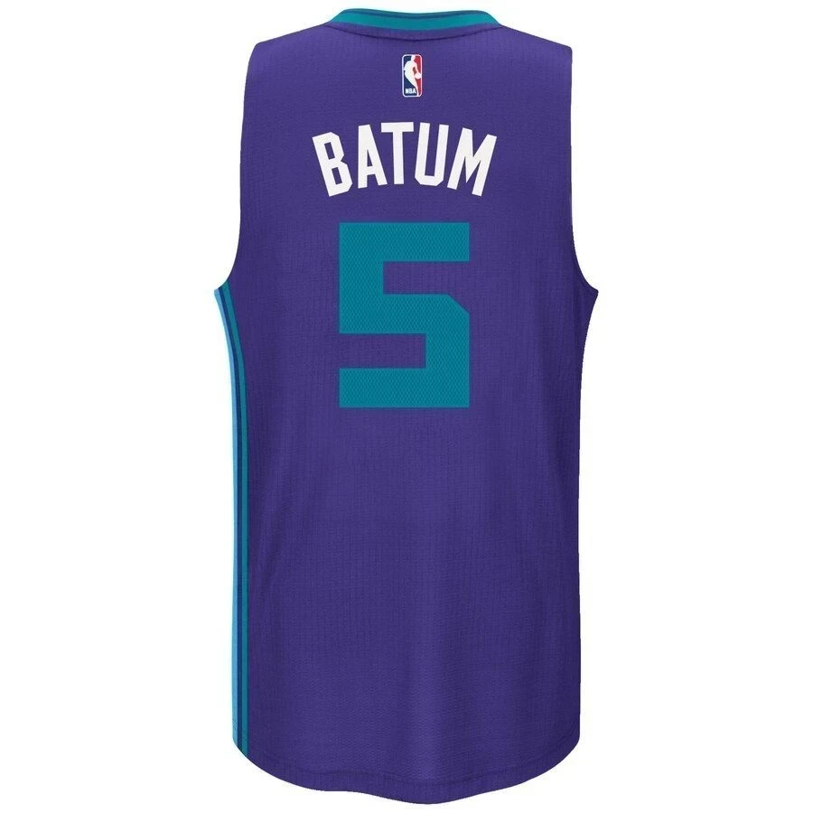 Nicolas Batum Charlotte Hornets Road Swingman Purple NBA Jersey Men's