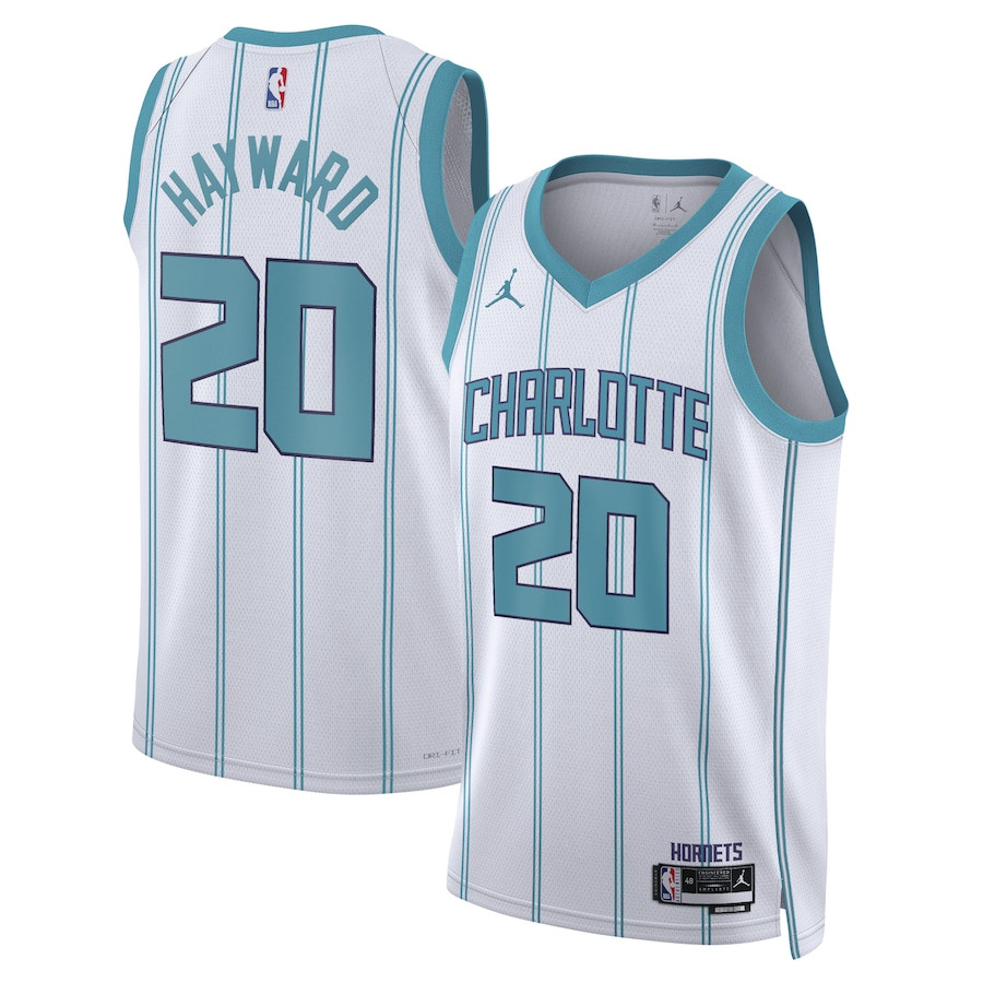 Gordon Hayward 20 Charlotte Hornets Unisex Swingman Association Editio White NBA Jersey Unisex