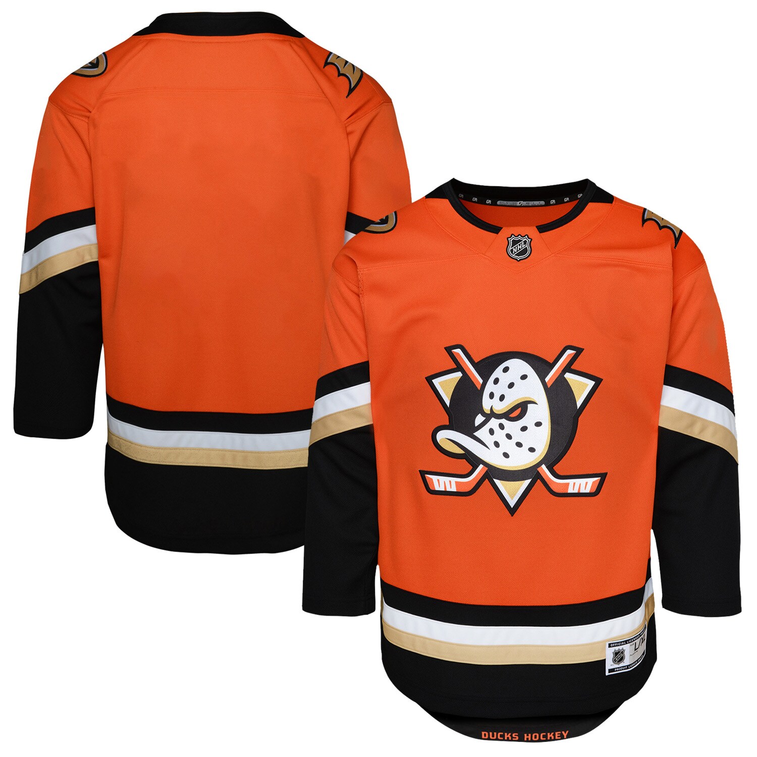 Anaheim Ducks Orange Home Premier NHL Jersey Youth